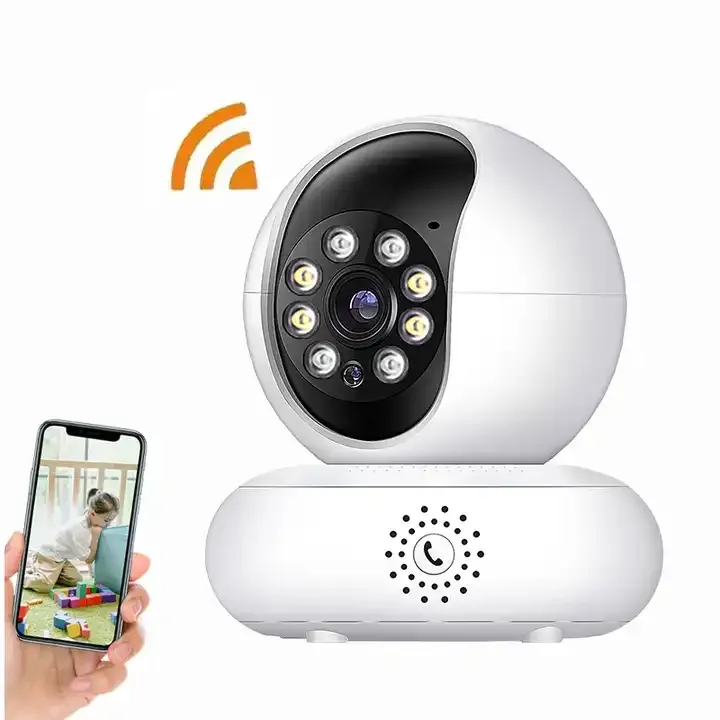 Akıllı güvenlik bebek kamerası iki yönlü ses kablosuz akıllı wifi kablosuz güvenlik gece görüş 360 derece güvenlik kamerası