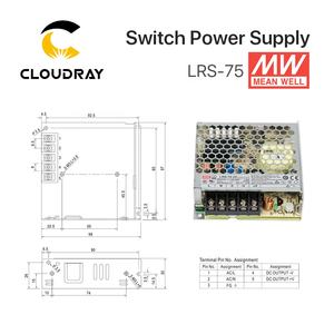Cloudray CL61 Meanwell Interruptor de Alimentação/Guangyuan GY400W / GY800W - Product Image 3