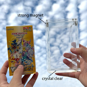TCG vente en gros Pokemon japonais Booster Box acrylique vitrine haute classe boîte de rangement avec couvercle magnétique pour Pokemon S12A - Product Image 2
