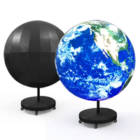 Pantalla Esférica Flexible e Impermeable de 0.5 Metros, Personalizable, con Control por Aplicación, Animación 3D, Globo Terráqueo para Actividades y Fiestas