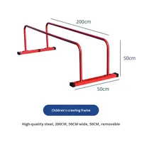 Barres parallèles personnalisables pour la remise en forme, hauteur 50 cm, pour usage en maternelle, barres de pompes en fer, structure d'escalade pour enfants