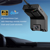 Caméra embarquée double objectif 2K Mini 4G avec Wi-Fi et GPS, compatible plateforme CMSV6 pour la gestion de flotte de véhicules, vision nocturne