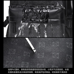Large Capacity Checkered Print Laptop <b>Backpack</b> For Men Business Casual Use Unisex Design With <b>Computer</b> Compartment - Product Image 2