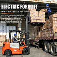 Chariot élévateur à fourche électrique à portée étendue de 1,5 tonne, mât de levage de 3 m, pour l'atelier, unité de manutention industrielle