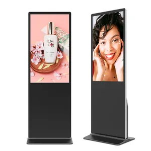 Factory Transparent Ultra Thin 43 Inch Advertising Programmable Led Advertising Screen Displays Hanging Lcd Monitor Double Side