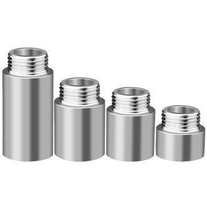 ข้อต่อขยายเกลียวในและเกลียวนอกสแตนเลส หัวกลมหกเหลี่ยมแบบตรง - Product Image 1