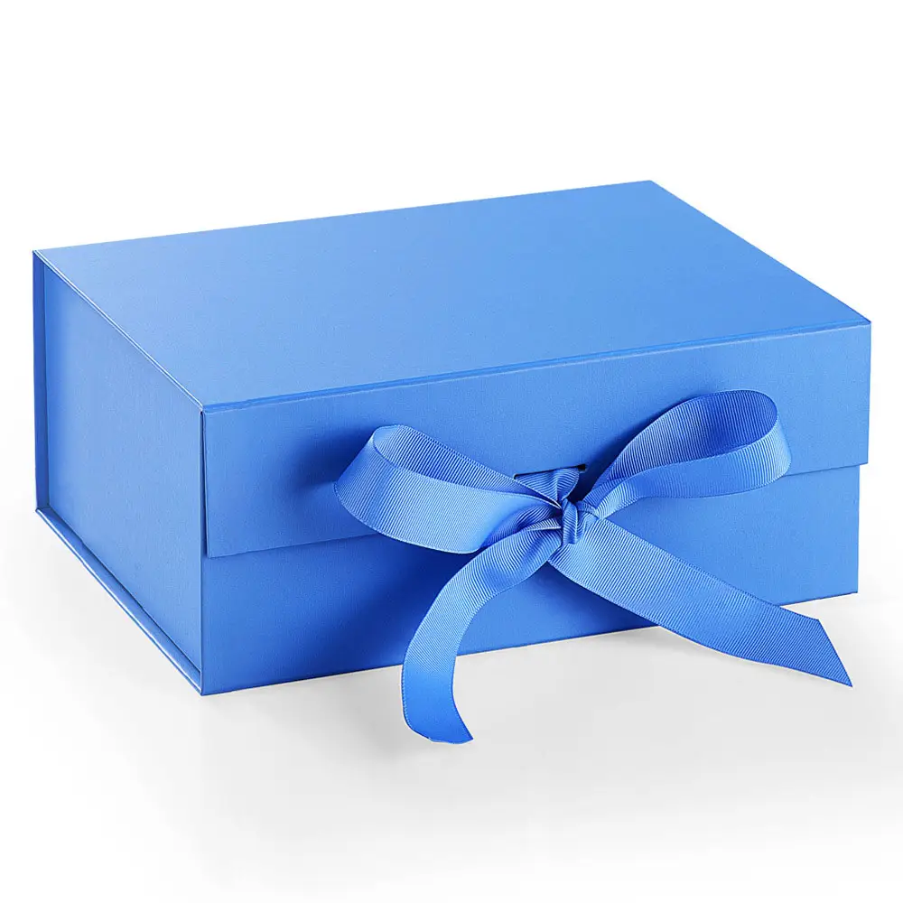 Boîte en papier carton souple avec ruban, prise personnalisée, taille personnalisée, logo de commande, économie, boîte cadeau