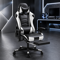 Chaise de jeu ergonomique en cuir PU AOR, chaise de bureau pour ordinateur, dossier haut, chaise de gamer réglable et inclinable, fabriquée en usine