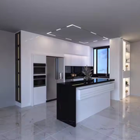 Meubles de cuisine Vermonhouzz House Design, prêts à assembler, ensemble de meubles de cuisine, finition mate, meubles de cuisine encastrés