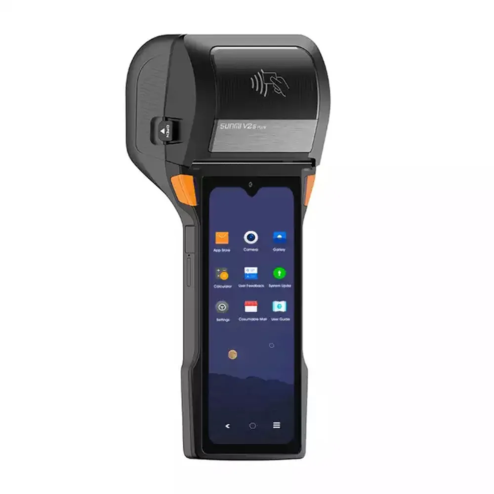 JEPOD V2S PLUS Android11 Pantalla de 6,22 pulgadas 2 + 32G NFC 80mm Impresora térmica PDA Terminal de mano Sistema POS