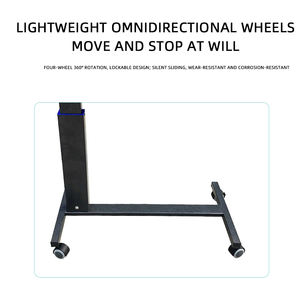 Table de lit fixe réglable en hauteur avec base en U, plateau pour lit et chaise pour les soins à domicile - Product Image 3