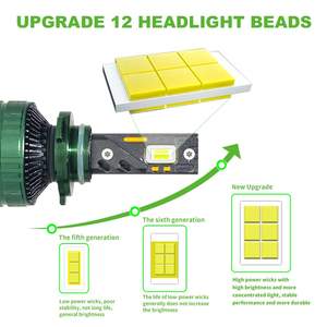 Kit di Conversione Fari LED P11B ad Alta Potenza 200W Reali per Auto Universali, Camion e SUV - Product Image 3