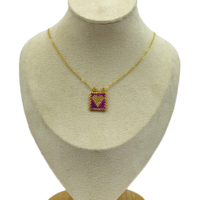Collier pendentif en alliage imitation perle à motif cœur bohème fait main AHAYA Premium, chaîne à maillons plaquée or, cadeau pour femmes