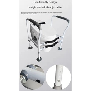 Adjustable Height Anti-Slip Handrails for Elderly Pregnant Women-Cross-Border Punch-free Bathroom Safety Equipment for <b>Bathing</b> - Product Image 4
