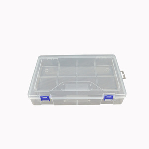 Transparent 10 Compartment Storage <b>Box</b> 29.6x19.5x5.8cm For Tools Hardware Fishing Gear Toys Organization Desktop Use - Product Image 5