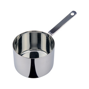 <b>Mini</b> Stainless Steel Saucepan with 1 Handle, 9 × 6 cm, Ilsa Single Portions - Product Image 1