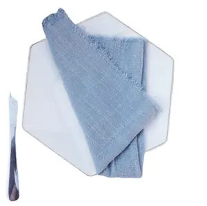Pure linen insulated meal mat, simple Western restaurant square cup wiping cloth, solid color napkin and mouth cloth
