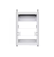 HT Waveshare HomeRack 8U Server Cabinet Basic Kit 10 Inch Rak Aluminium Padat Dengan Modul yang Dapat Diperluas