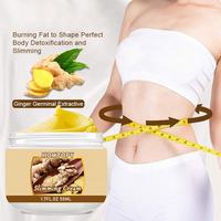Crema Adelgazante de Jengibre de 50 ml, Crema Corporal Quemagrasas para Abdomen, Muslos, Brazos y Caderas