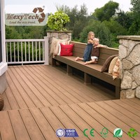 Tarima para Suelos de Exterior, Deck Compuesto de Madera y Plástico (WPC) de Coextrusión 3D para Exteriores