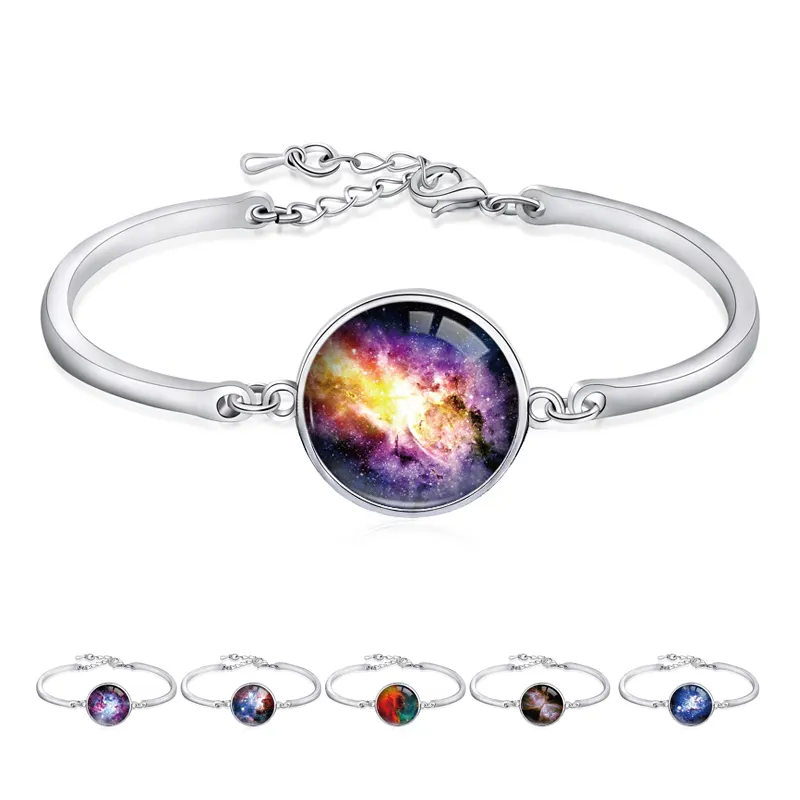 Manufacturer Solar System Planet Galaxy Nebula Space Neptune Venus Moon Earth Jupiter Mars Saturn Uranus Mercury Sun Bangles