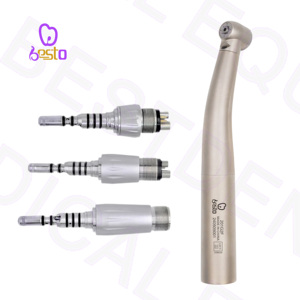 Turbine dentaire manuelle à haute vitesse avec fibre optique LED et raccord rapide pour dentiste - Product Image 1