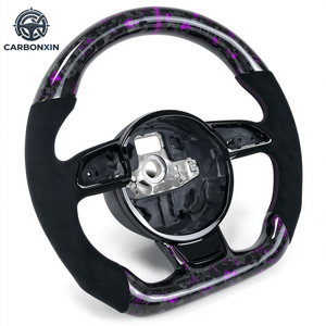 Volante Personalizado de Fibra de Carbono Forjado en Color Morado para Audi A1 A3 A4 A5 A6 B8 B8.5 RS3 RS4 RS5 RS6 RS7 S8 S3 S4 S5 S6 S7 - Product Image 3
