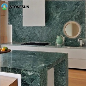 Piedra de mármol de estilo moderno Stonesun para encimera de baño interior sala de estar encimera laminada de mármol verde Alpi verde - Product Image 5