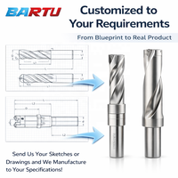 Foret en U indexable Bartu série WC SP 2D 3D 4D 5D, outil de perçage rapide pour machine CNC, foret en U à refroidissement interne 14mm-50mm