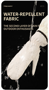 Guantes de Esquí <span class=keywords><strong>para</strong></span> Mujer, Impermeables, Resistentes al Viento, <span class=keywords><strong>para</strong></span> Uso Diario al Aire Libre, con Logotipo Personalizado - Product Image 6