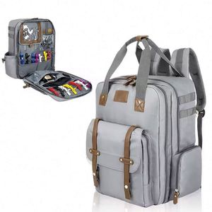 Free Sample Grey Portable Barber <b>Backpack</b> Hairdresser Bags Waterproof Storage Bag Professional Salon Barber <b>Tool</b> <b>Backpack</b> - Product Image 4