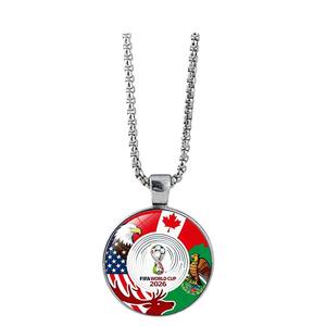 Collar con Colgante Copa Hércules 2026 EE. UU., Canadá, México, Cadena de Aleación, Unisex, Joyería Deportiva para Fanáticos del Fútbol - Product Image 5