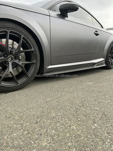 2015-19 <span class=keywords><strong>TTRS</strong></span> Faldas laterales Fibra de carbono Estilo AP Faldas laterales Paneles Extensiones Add-On para Audi Sports TTS/<span class=keywords><strong>TTRS</strong></span> MK3 - Product Image 2