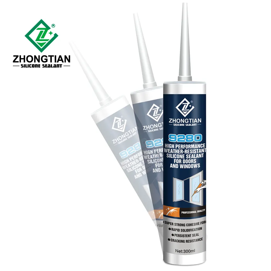 Neutral Rapid Curing Silicone Sealant Glass Glue 9 Months Sealing Gaps Construction General Purpose High Performance Waterproof