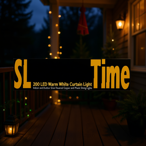 Guirnalda de Luces LED SL Time 200, Luz Blanca Cálida, Alimentada por Energía Solar, para Interiores y Exteriores, con Cable de Cobre - Product Image 2