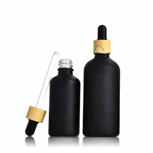 5/10/15/20/30/50/<span class=keywords><strong>100ml</strong></span> Đen Frosted Glass Chất lượng cao cung cấp Frosted <span class=keywords><strong>dropper</strong></span> chai đen Matte dầu <span class=keywords><strong>dropper</strong></span> chai - Product Image 3