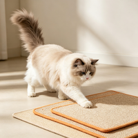 Griffoir pour chat moderne et luxueux, réglable, écologique, en sisal, facile à assembler, pour usage intérieur, toutes saisons, en carton