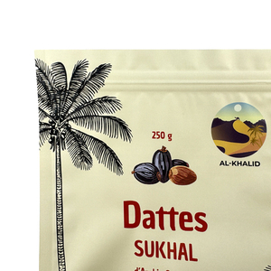 High Quality Custom Printing Reusable Ziplock BagsStand up Zip Lock Pouch for Medjool Dates Food <b>Storage</b> - Product Image 4