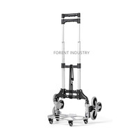 Chariot de manutention pliable en aluminium à six roues robuste, pour monter les escaliers, capacité 80 kg, pour le shopping, le stockage et l'usage industriel, OEM, 4,5 kg