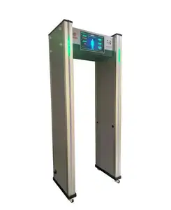 New Arrival AI Intelligent Mobile Phone Detection Walk Through Metal Detector Door With Thermal Temperature Detection