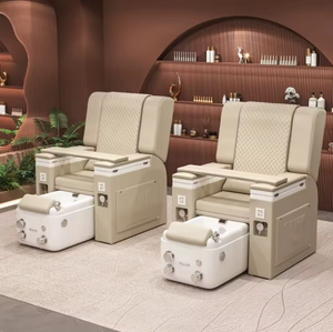 Sillón de Pedicura Eléctrico Multifuncional para Salón de Belleza, Servicio de Pestañas y Uñas, con Baño de Pies y Sofá - Product Image 4