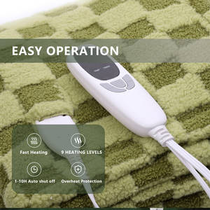 Custom Knitted Thick Sherpa Electric Blanket Heating <strong>Throw</strong> for Winter <strong>king</strong> <strong>Size</strong> for Winter - Product Image 4