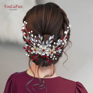 ยูลาปันเครื่องประดับศีรษะเจ้าสาวงานแต่งงาน ที่คาด<span class=keywords><strong>ผม</strong></span>ดอกไม้โลหะผสมเงางาม เครื่องประดับศีรษะผู้หญิง แฟชั่นทำมือ สำหรับงานเลี้ยง งานปาร์ตี้ อุปกรณ์เสริม<span class=keywords><strong>ผม</strong></span> HP934 - Product Image 2