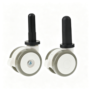 Furniture Caster Wheels with Brake, 4 Inch Heavy Duty Locking Swivel Casters Set of 4, Quiet PU Wheels for <b>Table</b>, Bed, Cabinet - Product Image 3