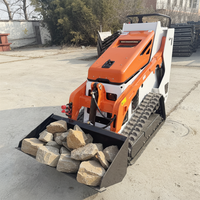 PENGIRIMAN GRATIS Murah CE/EPA Loader Kebun Mini Baru Ukuran Kecil Dengan Bucket Trencher Rotary Plow