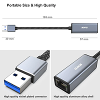 Adaptador BENFEI USB A/C a RJ45, Nuevo Adaptador de Red LAN Ethernet de 100 Gigabits USB 2.0