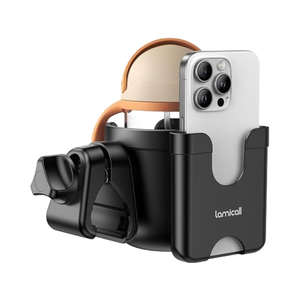 Lamicall bcsw04 2-in-1 chống trượt xe đẩy cup điện thoại chủ ổn định Tương thích uppababy Doona Nuna Jogger britax bugaboo Walker - Product Image 1