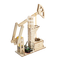 Modelo mecánico 3D de madera Wincent, rompecabezas para construir, kit de ciencia de bombeo de petróleo DIY, juguete educativo, regalo para niños