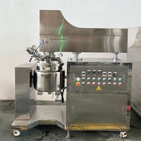 Homogénéisateur sous vide 30L 50L 100L, mélangeur sous vide à surface solide, machine à émulsionner pour la fabrication de crème pour le visage