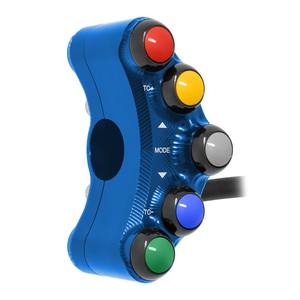 Interrupteur de guidon gauche pour Aprilia Tuono V4/R/RR 2011/2016 (bleu) - Product Image 3